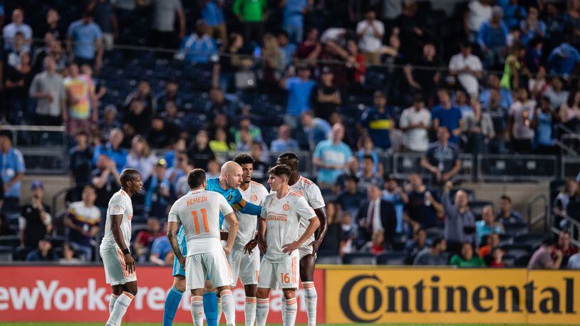 First half action at Yankee Stadium in The Bronx, New York, on Wednesday September 25, 2019. (Photo by Jacob Gonzalez/Atlanta United)