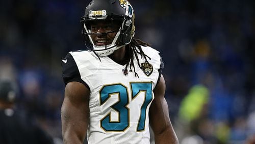 DETROIT, MI - NOVEMBER 20: Johnathan Cyprien #37 of the Jacksonville Jaguars during warm ups prior to the game against the Detroit Lions at Ford Field on November 20, 2016 in Detroit, Michigan. (Photo by Rey Del Rio/Getty Images) *** Local Caption ***Johnathan Cyprien