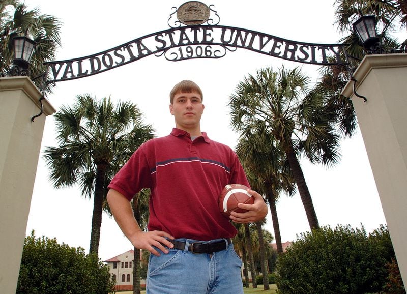 Long before becoming the offensive coordinator at Georgia Tech, Buster Faulkner was the quarterback for the Valdosta State University Blazers. (AP Photo/Todd Stone) SPECIAL TO THE ATLANTA JOURNAL-CONSTITUTION