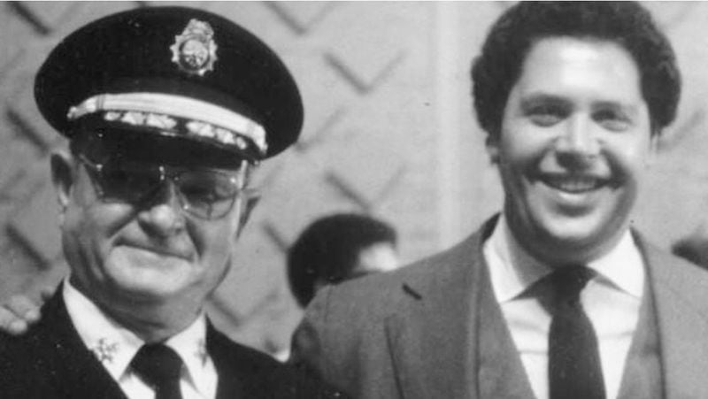 Newly installed Atlanta Fire Chief R.B. Sprayberry in 1980 with Atlanta Mayor Maynard Jackson, who appointed Sprayberry to the chief position. (Credit: Sprayberry family photo)