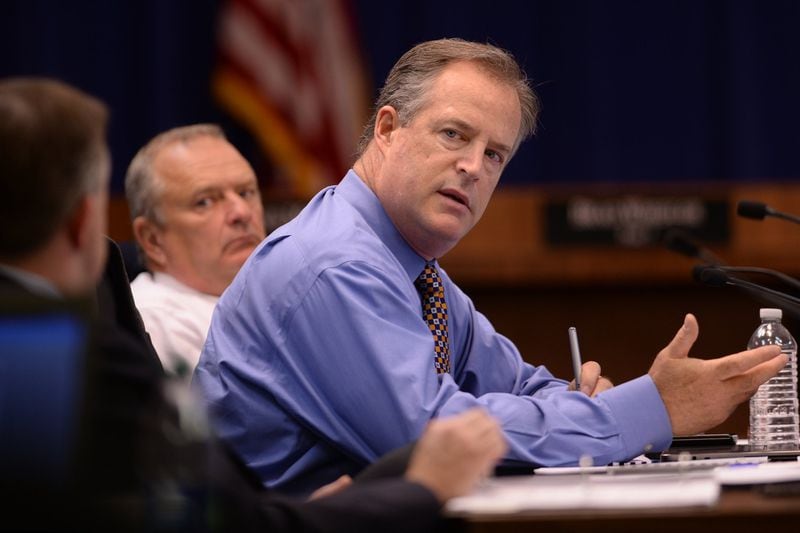 Cobb County Board of Education vice chairman Scott Sweeney voted against the early start date. (AJC file photo)