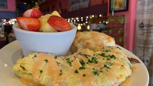 An omelet from the menu of Sweet Melissa's in Decatur.