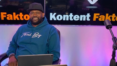 KD Bowe, ex-Praise 102.5 host, has embarked on his own production company Kontent Faktory in the same building as his former employer. RODNEY HO/rho@ajc.com