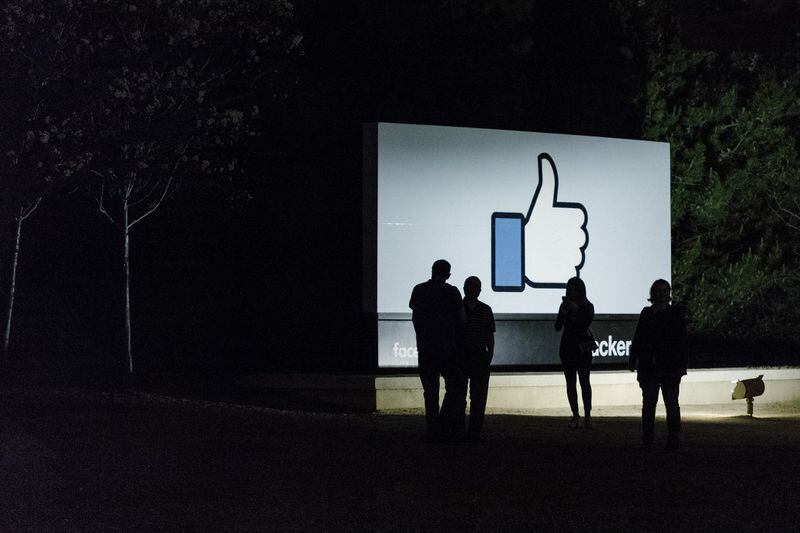 The Facebook campus in Menlo Park, Calif., April 9, 2018. Privacy advocates want lawmakers and regulators to have a pointed discussion about the stockpiling of personal data at the core of Facebook’s $40.6 billion annual business. (Jason Henry/The New York Times)