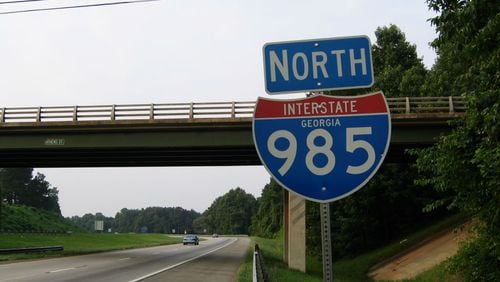 Beginning June 13, the Georgia Department of Transportation will begin setting the new bridge beams over Interstate 985 at the Exit 14 interchange project. File Photo