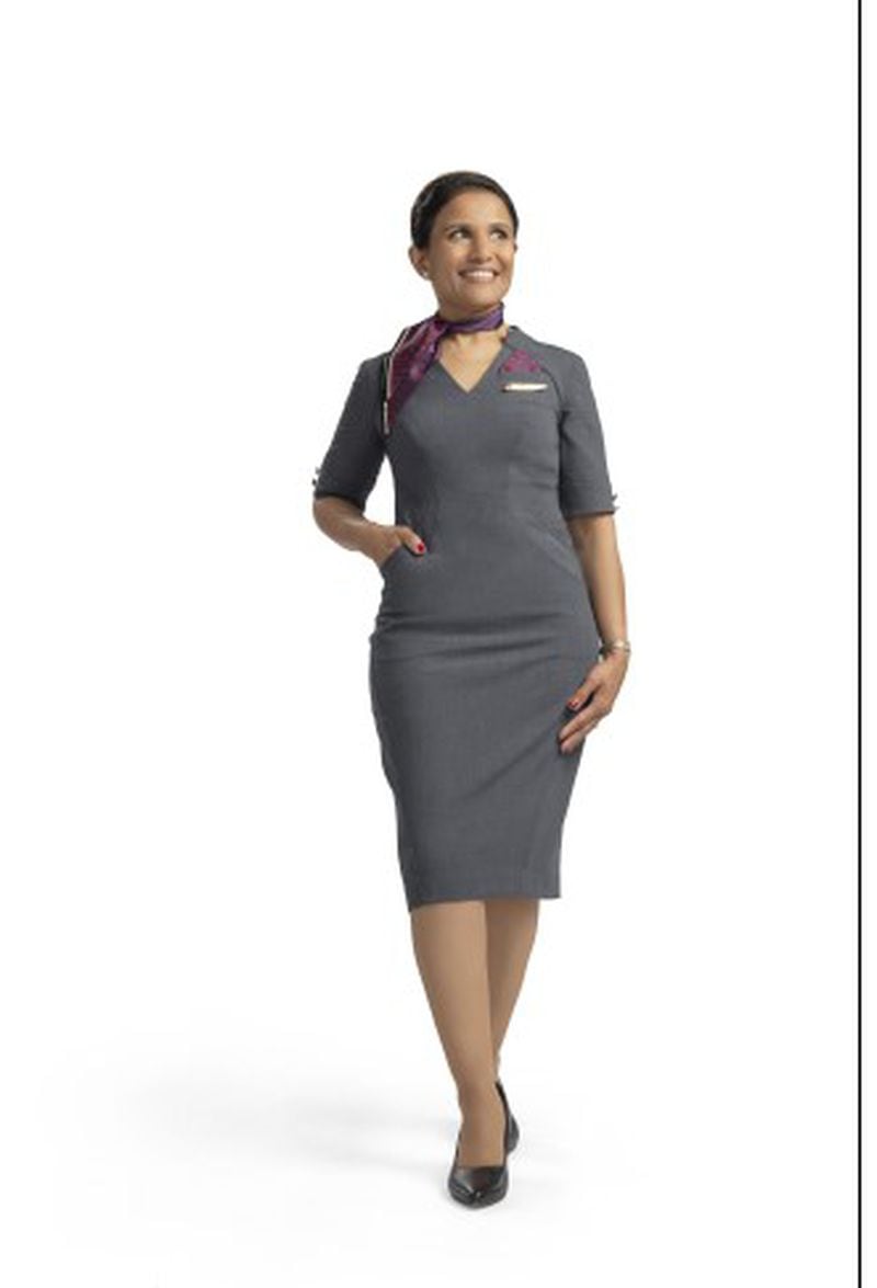 Delta Air Lines has rolled out new gray uniform options for those who have reactions to its purple uniforms.
