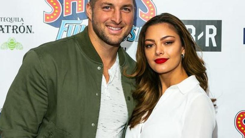 Tim Tebow, fiancee Demi-Leigh Nel-Peters in Atlanta for Super Bowl 53