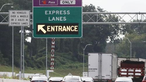The Northwest Corridor Express Lanes opened in September on I-75 and I-575 in Cobb and Cherokee counties. Meetings are scheduled in the coming weeks to discuss toll express lanes proposed for the top-end Perimeter area of North Fulton and DeKalb counties. AJC FILE