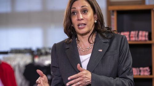 Vice President Kamala Harris will visit Atlanta on Wednesday to talk about a strong economy as a follow-up to President Joe Biden's State of the Union address the night before. (Alyssa Pointer / Alyssa.Pointer@ajc.com)