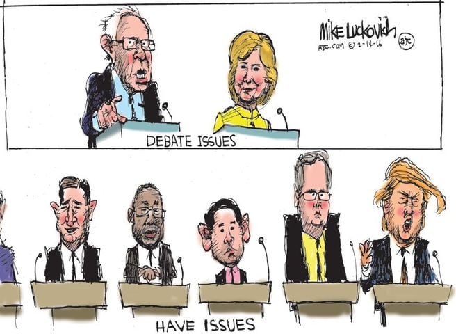 Mike Luckovich: The Round File for February 2016