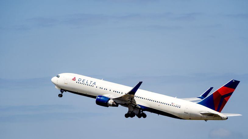 A Delta Air Lines jet takes off. AJC file.