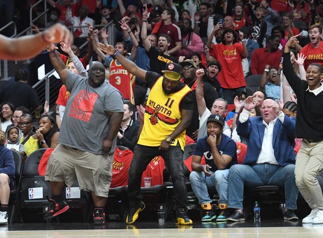 Hawks-Heat playoff photo