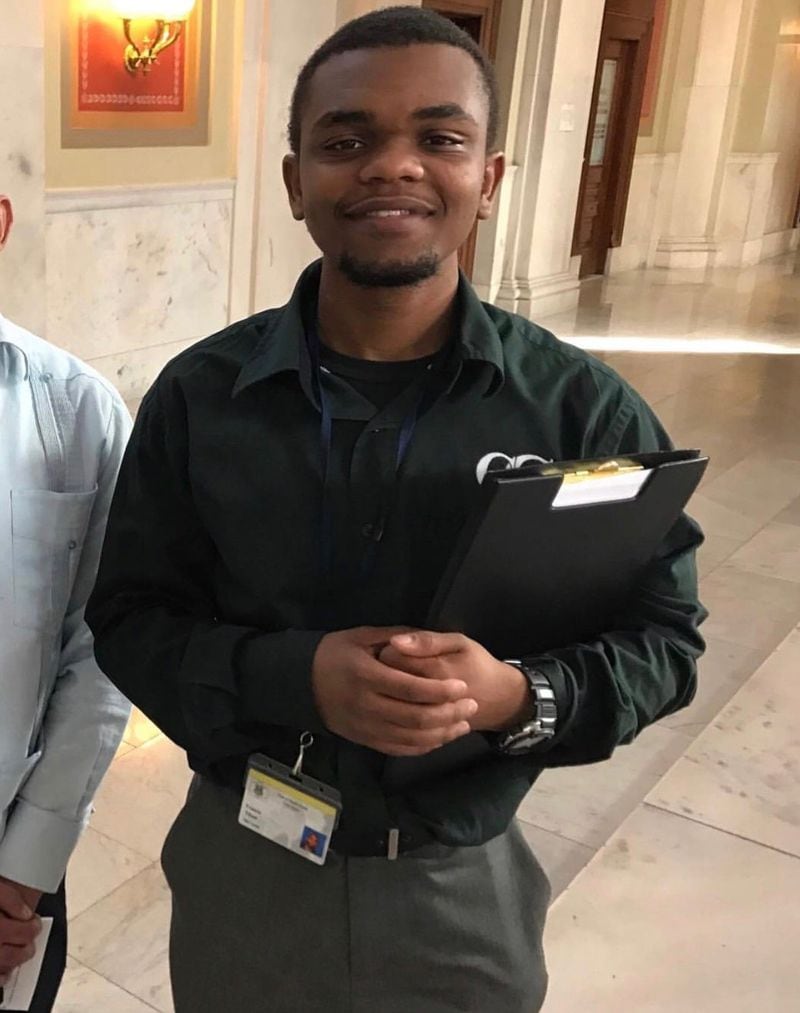 Shali Tilson, 22, died in Rockdale County Jail in March. He worked as a tour guide at the Rhode Island State House before moving to Georgia in September 2017 care for his ailing father. CONTRIBUTED