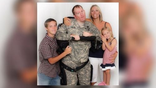 Retired Army National Guard Master Sgt. Mark Allen was wounded in Afghanistan and awarded a Purple Heart in 2013.