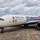 Delta's newest Team USA plane was flown to Atlanta on May 3, 2024. Source: Delta