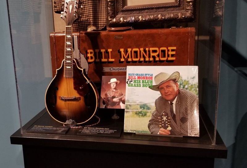 Bill Monroe’s mandolin is on display at the museum. Contributed by Wesley K.H. Teo