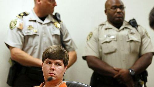 Justin Ross Harris photographed at July 2014 probable cause hearing.