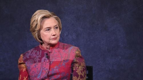 Former US Secretary of State Hillary Rodham Clinton speaks onstage during The Child Mind Institute Summit: The State of Child & Adolescent Mental Health at The Paley Center for Media on November 13, 2017 in New York City.  (Photo by Jamie McCarthy/Getty Images for Child Mind Institute )