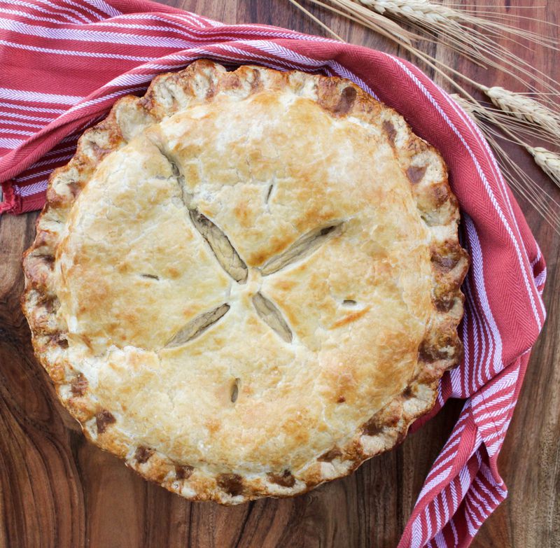 You’ll want to give your filling a good chance to cool before constructing Pie Bar’s Post-Thanksgiving Turkey Pot Pie. CONTRIBUTED BY PIE BAR