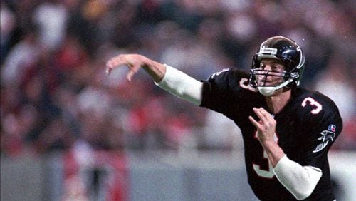 Atlanta Falcons quarterback Bobby Hebert in 1995.