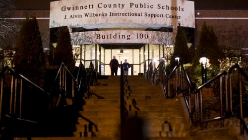 The Gwinnett County Board of Education holds is meetings at the J. Alvin Wilbanks Instructional Support Center in Suwanee. (Casey Sykes for The Atlanta Journal-Constitution)