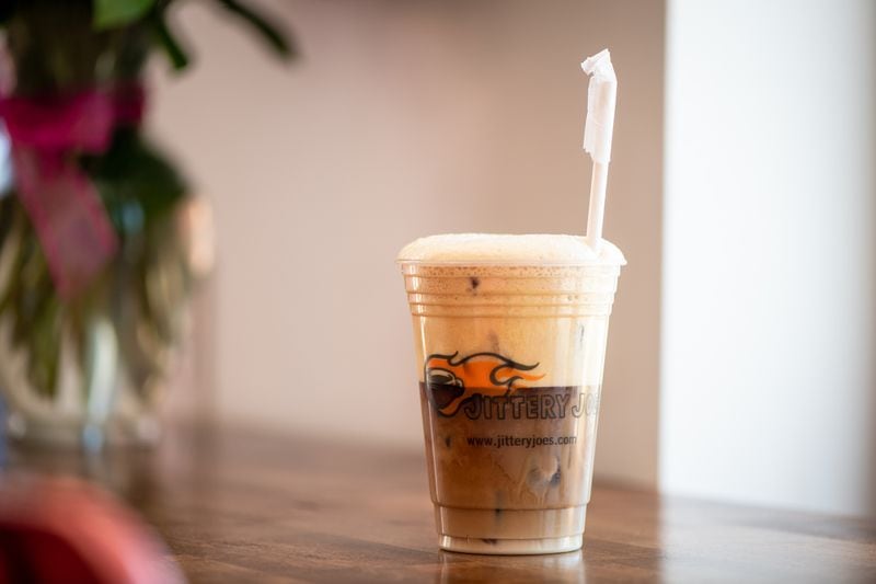 Karv Kitchen Frappe with Jittery Joe's coffee. (Mia Yakel for The Atlanta Journal-Constitution)