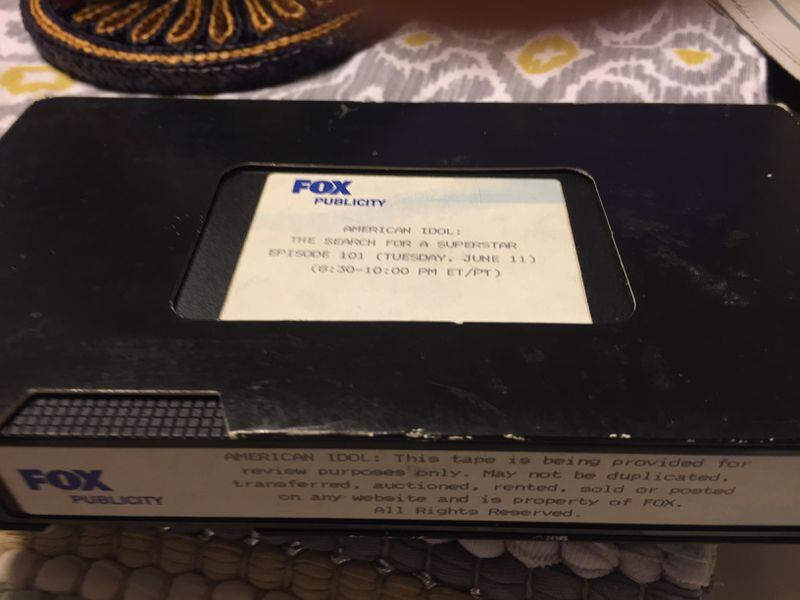This is the very first promo tape of "American Idol" Fox publicity sent out in June, 2002. The AJC TV writers wanted nothing to do with a silly summer replacement music competition show. With several Atlantans in the running, I decided to take it on. And 14 years later, here we are.