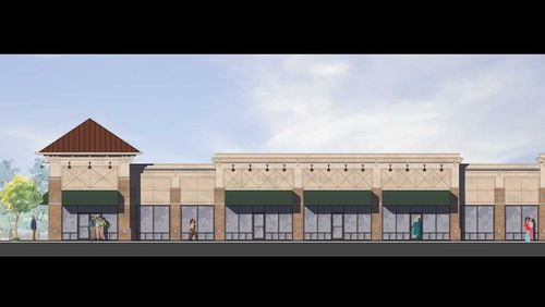 The 61,000-square-foot Crossroad Shoppes at Coal Mountain will be built in three phases.
