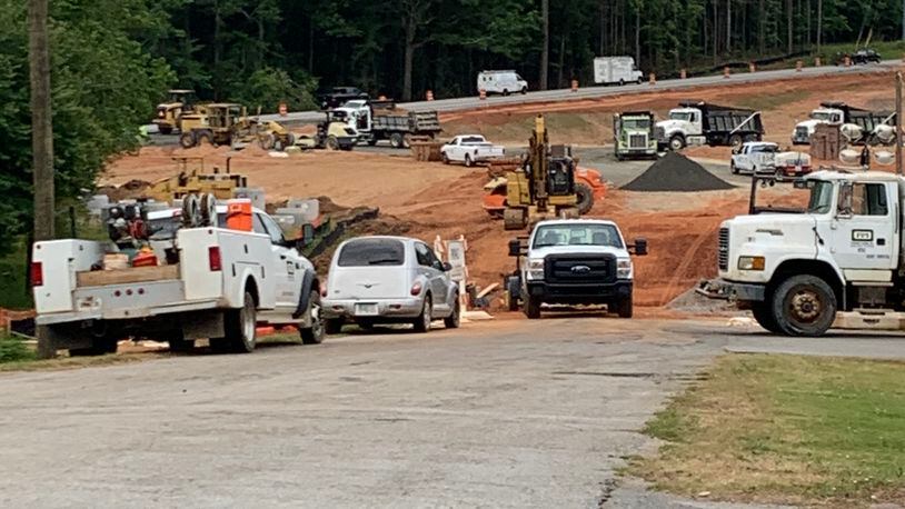 Progress is slowly happening at a busy intersection in Coweta County. Photo/Submitted.