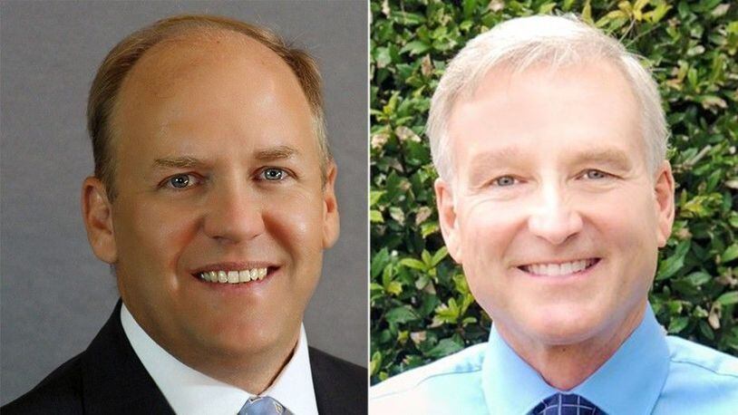 State Rep. Dan Gasaway, left, faces Chris Erwin in a do-over Republican Party primary election for Georgia House District 28 on Tuesday, Dec. 4, 2018.