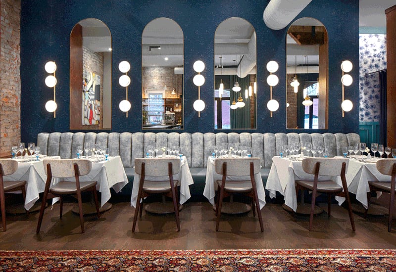 The Dining Room, a new fine-dining restaurant in Madison, is inspired by owner Preston Snyder's time working at the Ritz-Carlton Buckhead in the late '80s and early '90s. Courtesy of Mad Hospitality