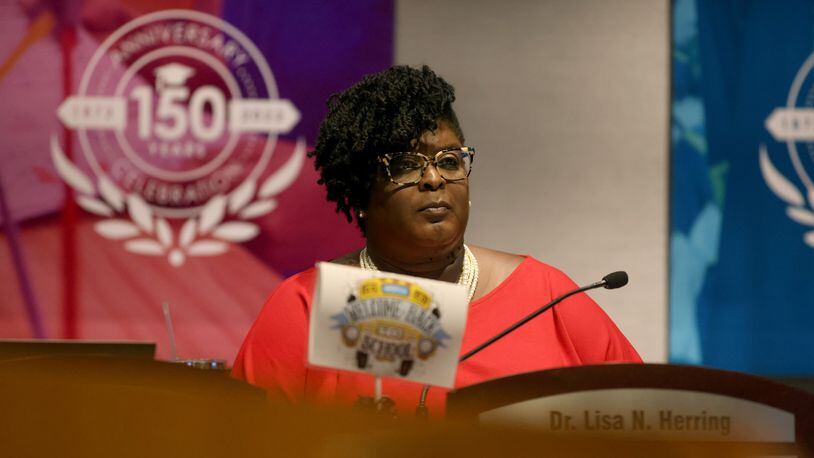 Atlanta Public Schools Superintendent Lisa Herring told parents in a Thursday message that she had rescinded her recommendation for a principal hire to lead a new Midtown elementary school, to be opened next fall. (Jason Getz / AJC FILE PHOTO)