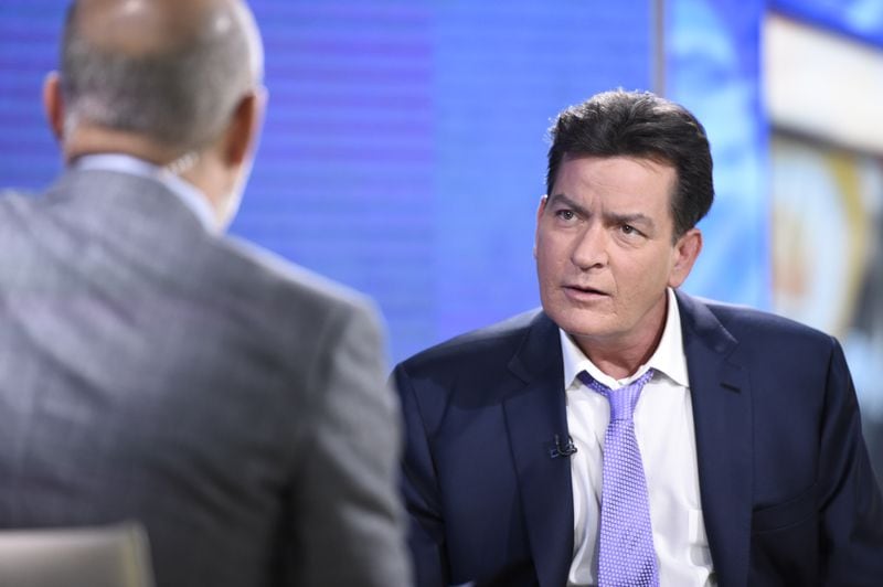 Charlie Sheen revealed his HIV+ status during a recent "Today Show" interview with Matt Lauer. Photo: Peter Kramer/NBC via AP