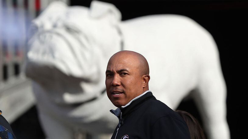 Former Georgia player and NFL Super Bowl MVP  Hines Ward is a semifinalist for the Pro Football Hall of Fame.    Curtis Compton/ccompton@ajc.com