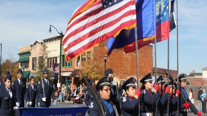 Marietta Veterans Day Parade participants may register by Oct. 15 for the Nov. 11 event. (Courtesy of Marietta)