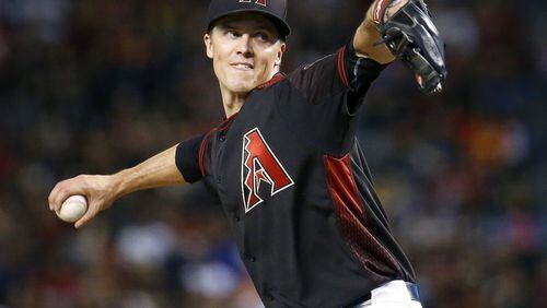 Zack Greinke faces the Braves for the second time this season in a Wednesday matchup with Atlanta ace Julio Teheran. (AP Photo/Matt York)