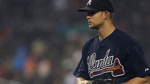 Braves starter Mike Minor was charged with six runs in 6-2/3 innings of an 8-3 loss to the Detroit Tigers on Sunday night at Comerica Park.