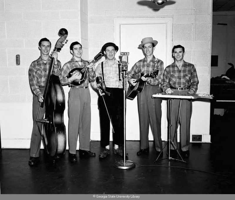 Cotton Carrier and his band at WSB Radio in 1949. LANE BROTHERS