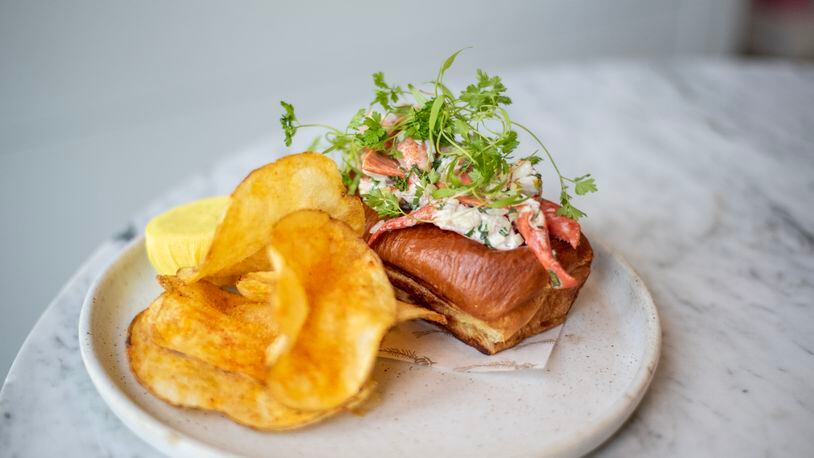 The lobster roll at Lapeer Seafood Market in Alpharetta. COURTESY OF ASHLEY WILSON