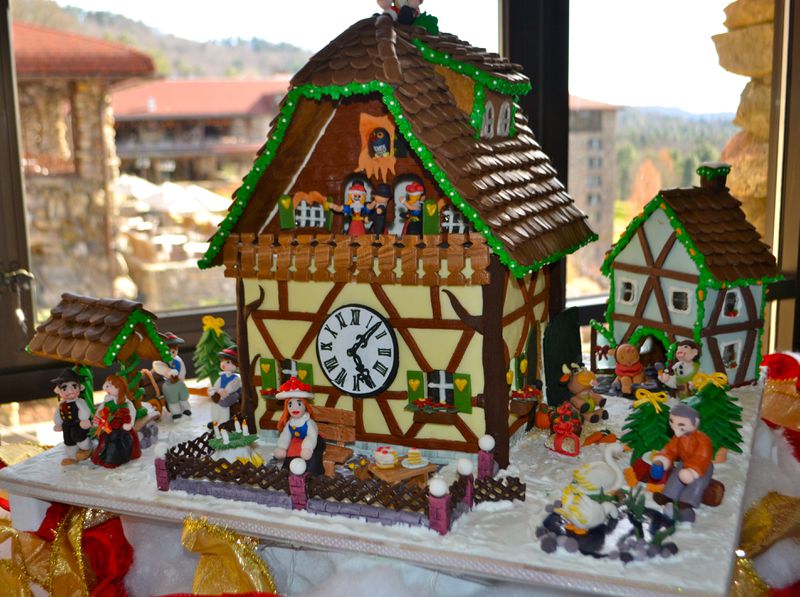 The Omni Grove Park Inn in Asheville, N.C., plays host to the National Gingerbread House Competition each year. 