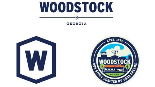 Woodstock is “rebranding” itself with a new icon (left) and city seal designed by Tom Cox Design Studios. CITY OF WOODSTOCK