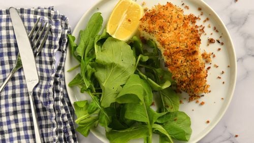 Baked Fish with Herbes de Provence Breadcrumbs.
(Chris Hunt for The Atlanta Journal-Constitution)