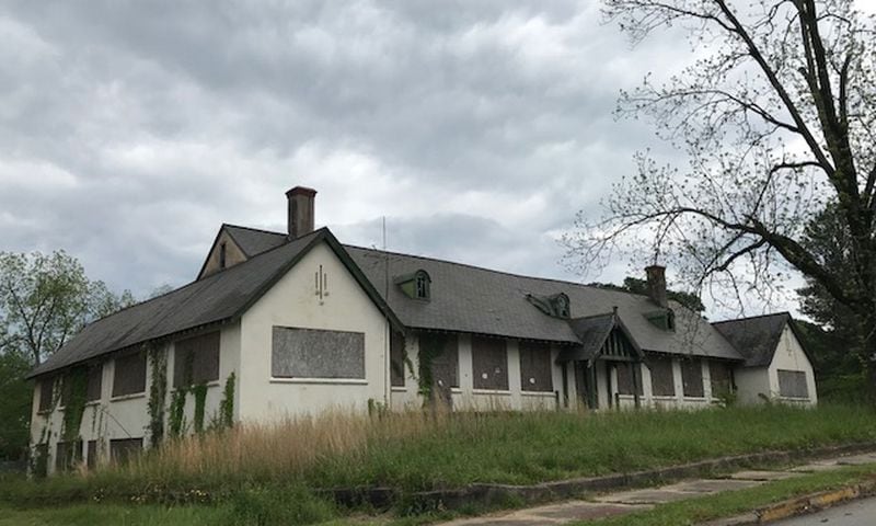Designed by noted textile mill architectural firm Lockwood Greene, this community center for the residents of  the Stark Textile Mill in Hogansville has been abandoned for many years. CONTRIBUTED: HALSTON PITMAN/NICK WOOLEVER