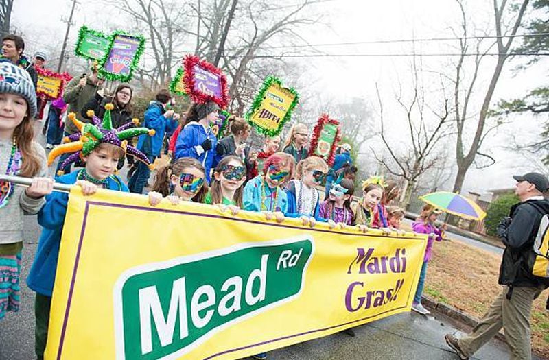 Join in or watch the Mead Rd. Mardi Gras parade on Saturday, March 2 in Decatur.
