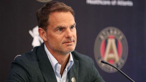 Frank de Boer is 'very proud and eager to start' his tenure with Atlanta United. (Jason Getz/Special to the AJC)