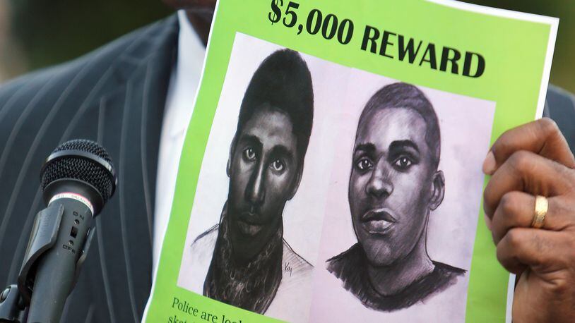 May 21, 2014 Atlanta: Fulton County District Attorney Paul Howard announces a $5,000 reward for information about the 2012 murder of Jordan Timothy Ashley during a Wednesday evening May 21, 2014 press conference on Danforth Road in Southwest Atlanta. BEN GRAY / BGRAY@AJC.COM