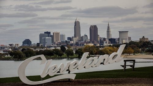 The skyline of Cleveland, Ohio. (Marcus Yam/Los Angeles Times/TNS)