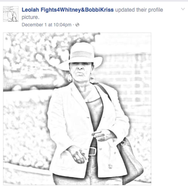 The profile photo for Leolah Brown's new "fight" Facebook page.