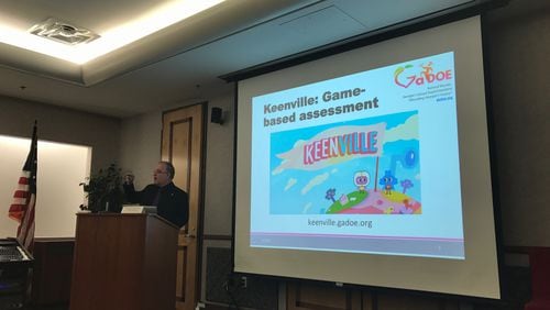 Georgia Superintendent Richard Woods talks about Keenville, a new test for younger students.