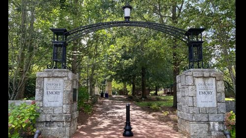 The entrance to Emory University's Oxford College campus. U.S. News & World Report ranked Emory as the 21st best university in the nation, the highest ranking of any Georgia college or university. ERIC STIRGUS/ERIC.STIRGUS@AJC.COM.